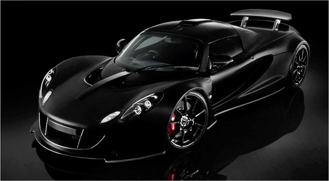 The Hennessey Venom GT is largely based off of the Lotus Elise chassis but 