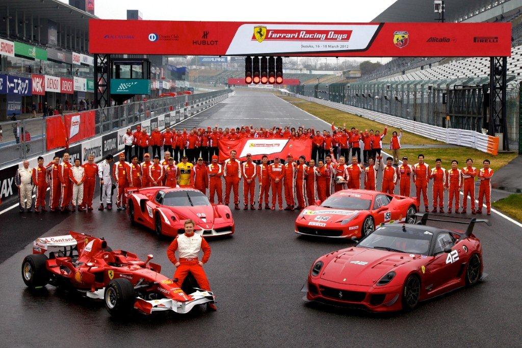 Ferrari team in China it's amazing how far along China has come as a kid
